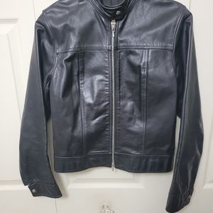 Roots Leather Moto Jacket